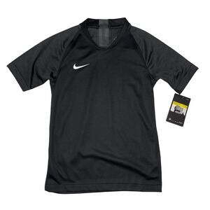 Nike Youth Small Black Dri-FIT Short Sleeve Athletic Shirt NWT Boys Girls Kids
